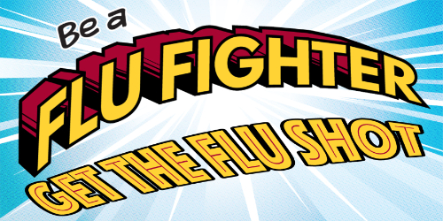 1565 Be A Flu Fighter Banner L